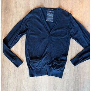 Men's Scotch&Soda Navy V-neck Cardigan - Size M